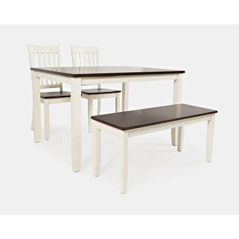 Antique Design Wooden 4 Person Dining Set - Ouch Cart
