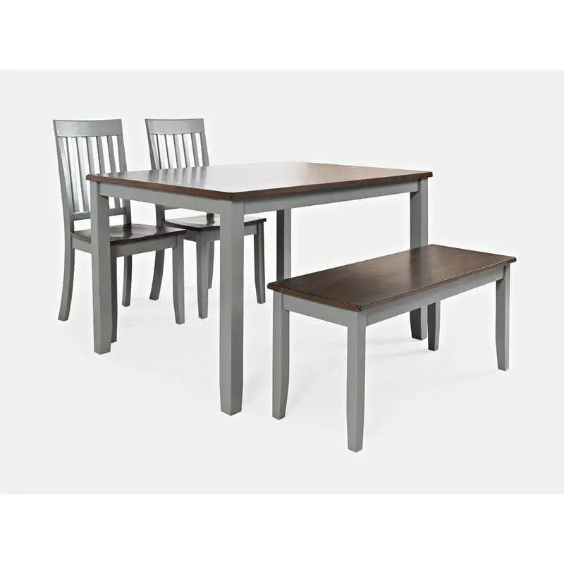 Antique Design Wooden 4 Person Dining Set - Ouch Cart