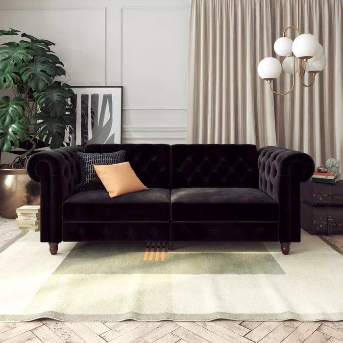 Dallas 3 Seater Chesterfield Sofa Bed - Ouch Cart