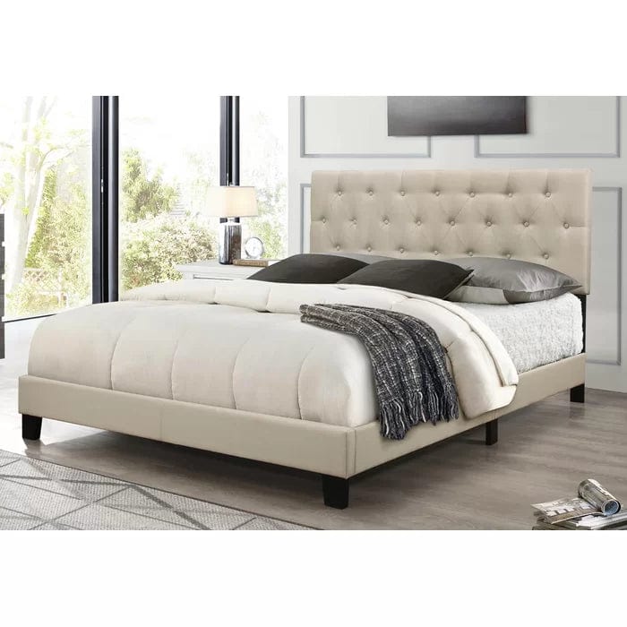 Drusilla Tufted Upholstered Low Profile Standard Bed