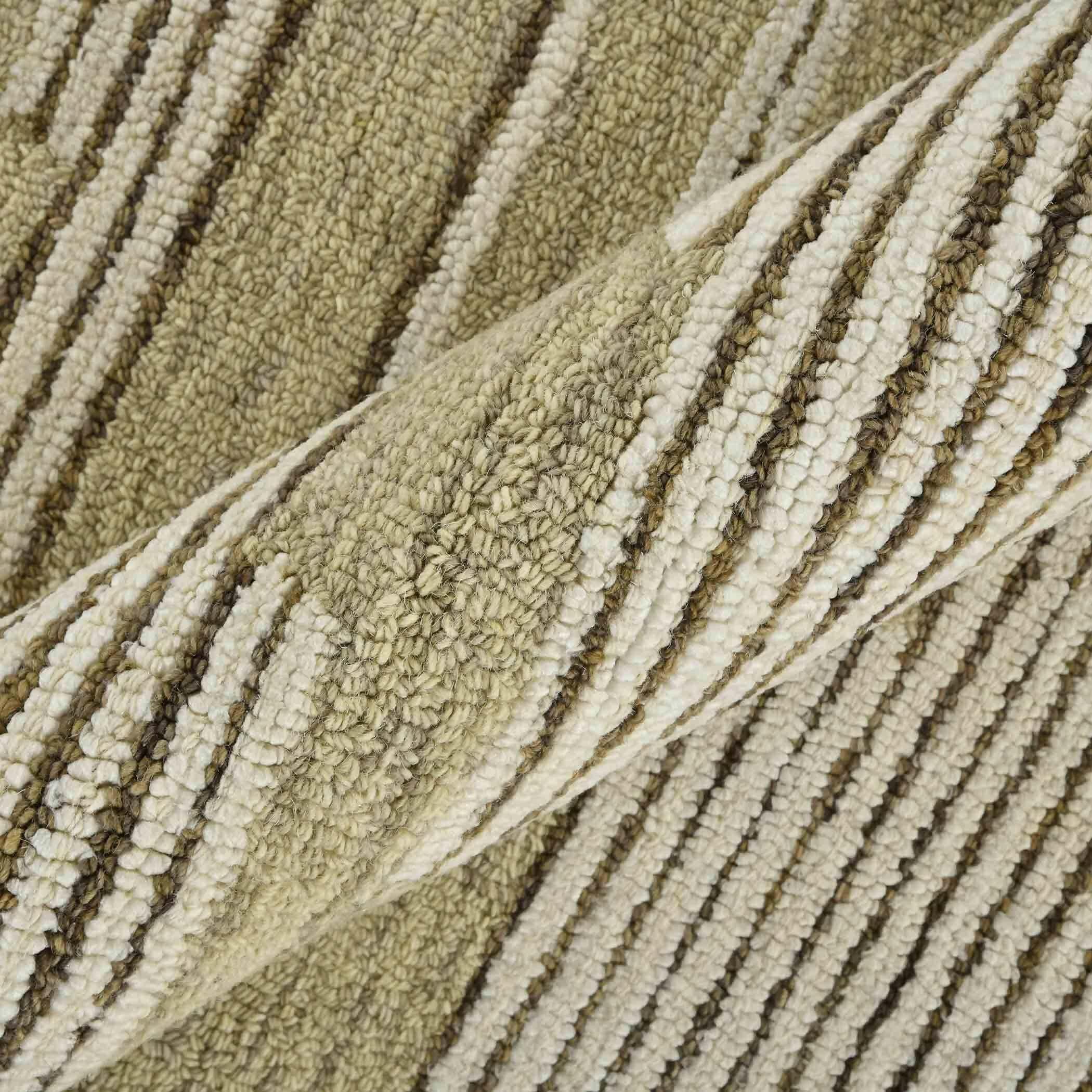 Ivory Wool Chicago 5x8 Feet Hand-Tufted Carpet Rug - Ouch Cart