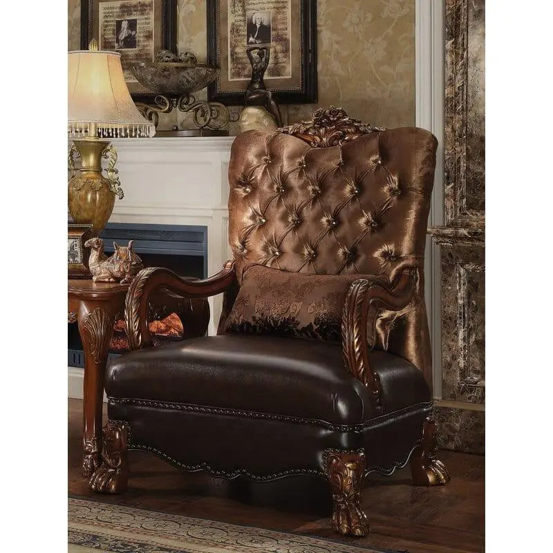 Royal look wide wooden Arm chair (1 piece) - Ouch Cart