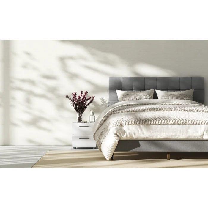 Forsan Tufted Upholstered Low Profile Platform Bed - Ouch Cart