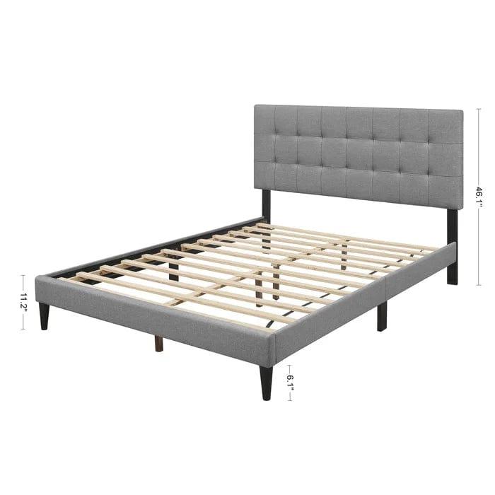 Forsan Tufted Upholstered Low Profile Platform Bed - Ouch Cart