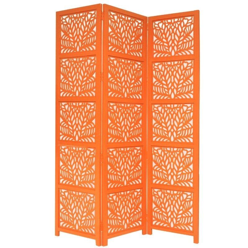 3 -Panel Solid Wood Folding Room Divider Wooden partition For Room Divider72 - Ouch Cart