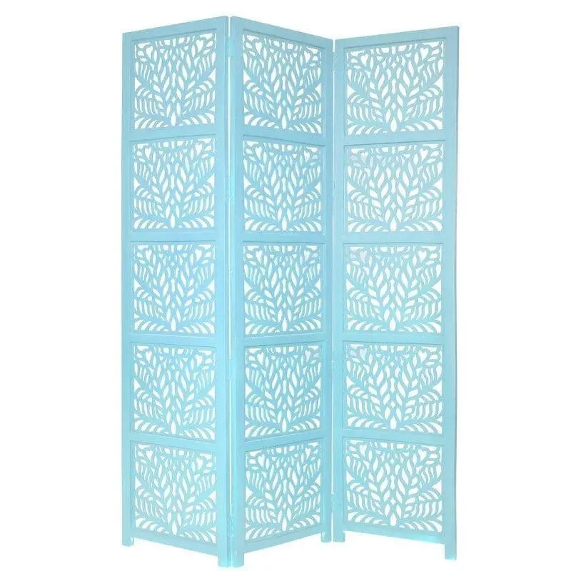 3 -Panel Solid Wood Folding Room Divider Wooden partition For Room Divider72 - Ouch Cart