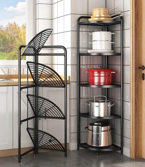 Modern Kitchen Metal Corner Triangle Storage Kitchen Trolley - Ouch Cart