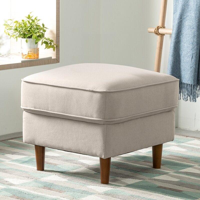 Wide Square Standard Ottoman - Ouch Cart