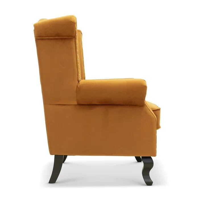 Hayden Wide Tufted Velvet Chair - Ouch Cart