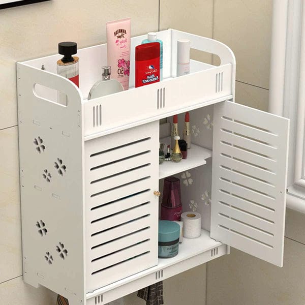 Wall Mounted PVC Bathroom [ 38 ] Storage Cabinet  (8 INCH)