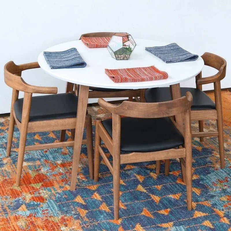 Wooden Dining Table 4+1 Chair , Sheesham Wood Dining Table Set - Ouch Cart