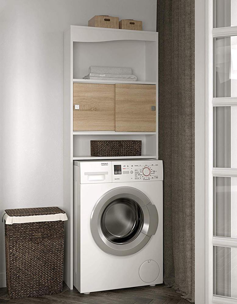 Washing Machine Storage Shelf in PVC Waterproof Board By Glitzz - peelOrange.com