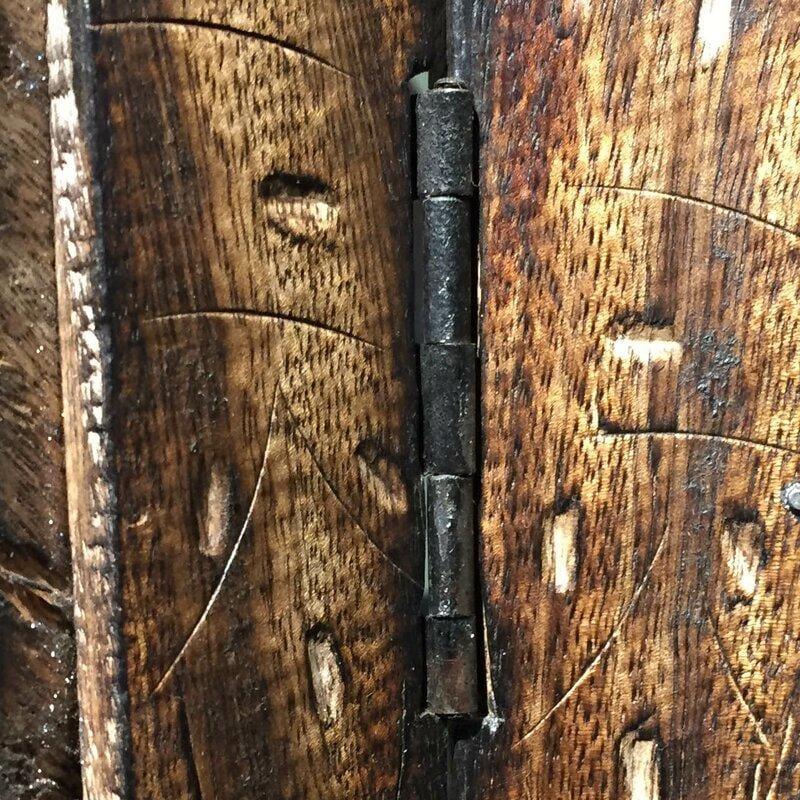 4 - Panel Wooden Partition Solid Wood Folding Room Divider - Ouch Cart