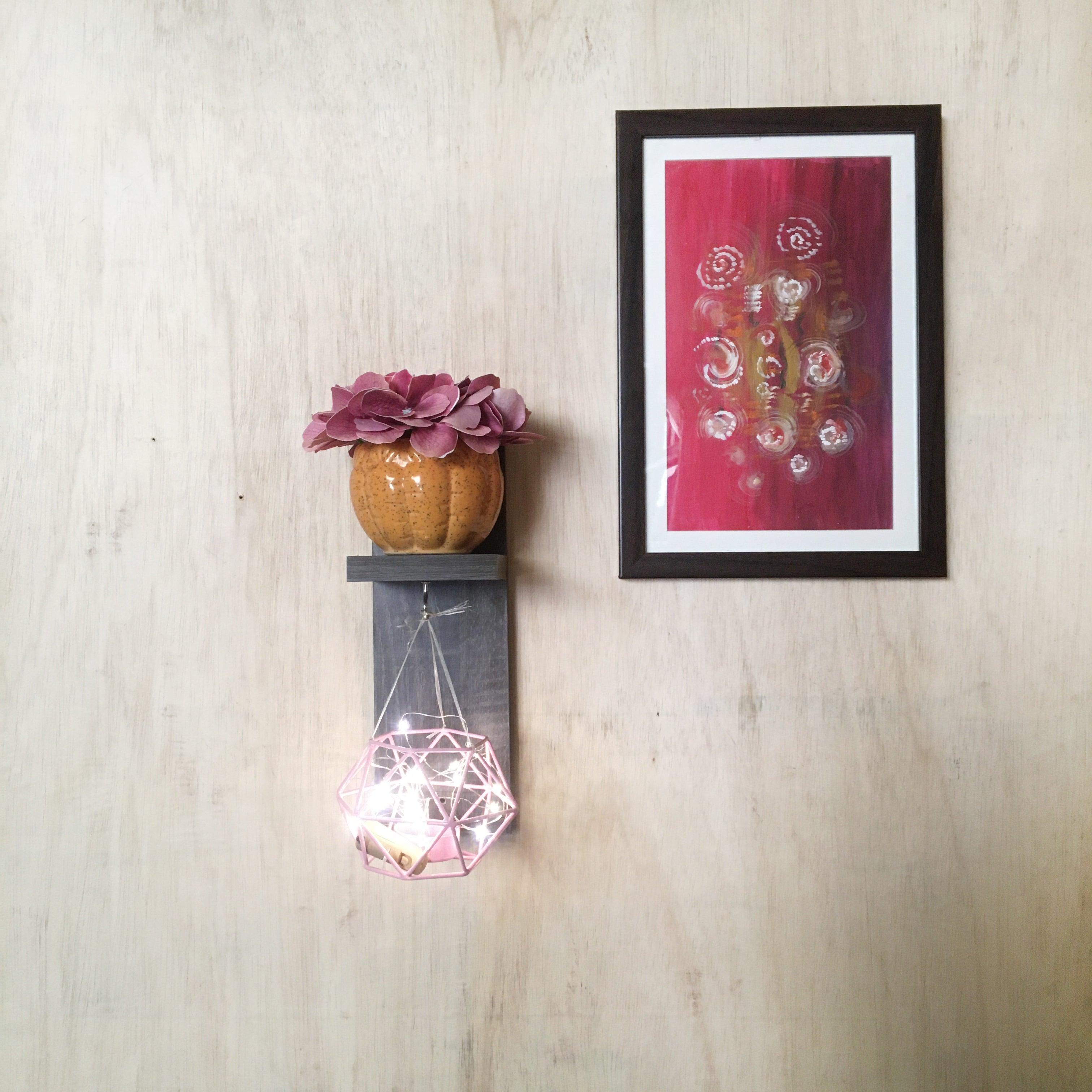 Small Wall Decor Utility Vertical Shelf With Hanging Hook By Miza - Ouch Cart