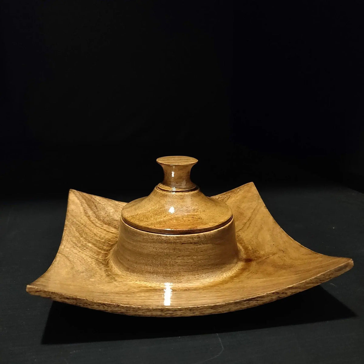 ROYAL LOOK SERVING PLATTER || ACACIA WOOD || FOOD SAFE - Ouch Cart