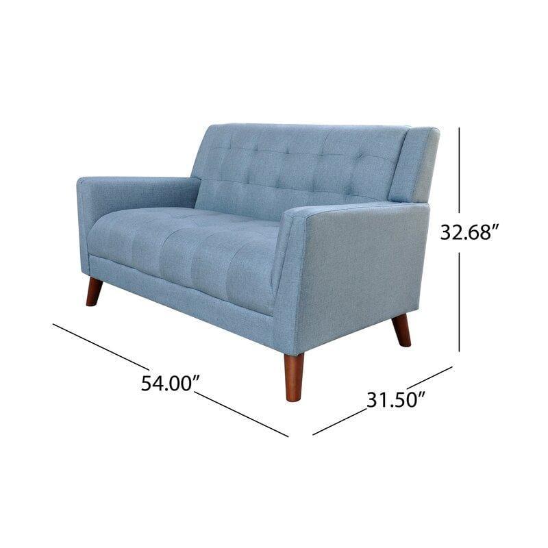 Square Arm Loveseat for living Room Bed Room - Ouch Cart