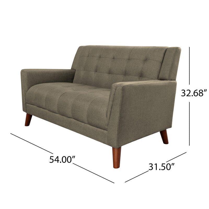 Square Arm Loveseat for living Room Bed Room - Ouch Cart