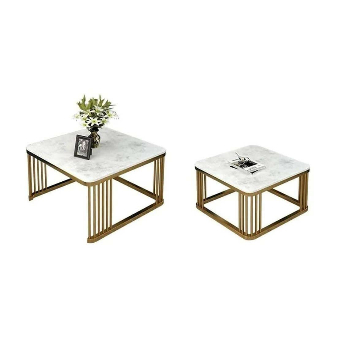 Nordic Marble Nesting Coffee Table Set of 2 - Ouch Cart