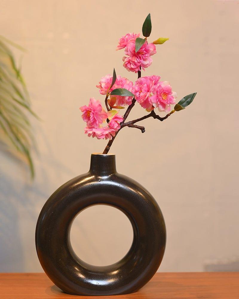 Black Colour Pipe Shade Flower Planter - Ouch Cart