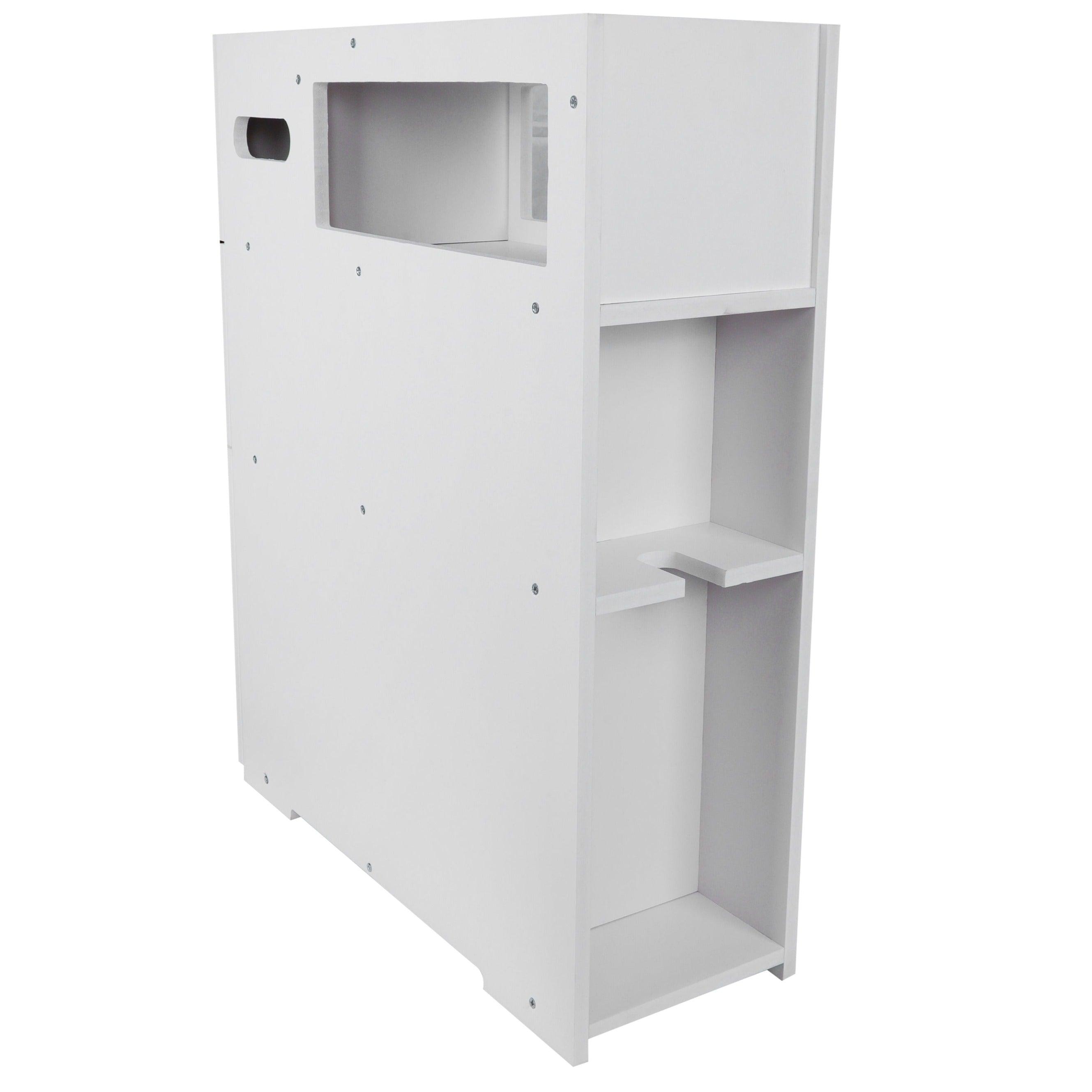 Waterproof PVC Bathroom WC Side Storage Cabinet Racks With Drawer By With Free Soap Dish Miza - Ouch Cart
