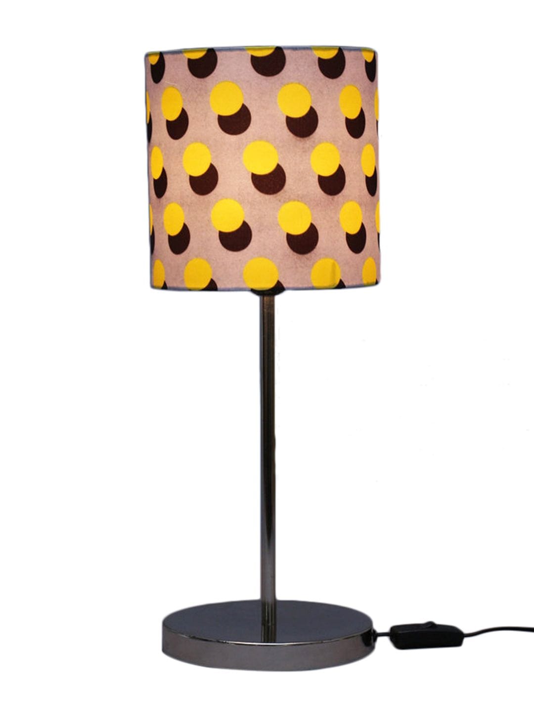 Yellow Polka Lamp