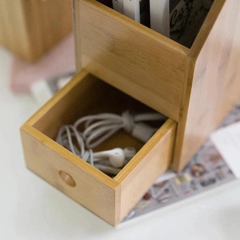 File Box With Drawer For Office/Home Book Organizer Storage Holder Book Rack By Miza - Ouch Cart