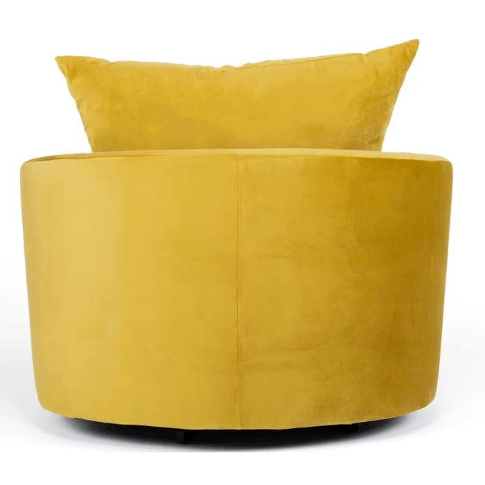 Laci Wide Velvet Armchair - Ouch Cart