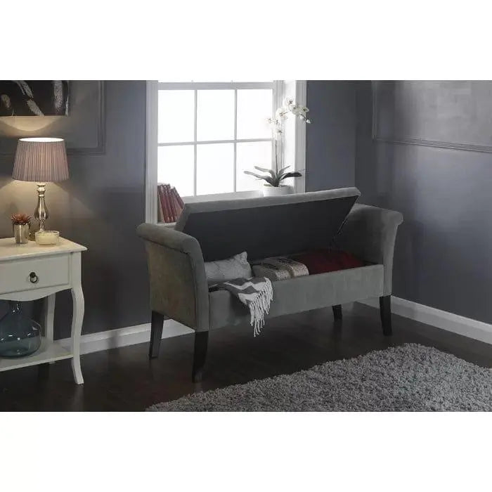 Laconia Upholstered Storage Bench - Ouch Cart