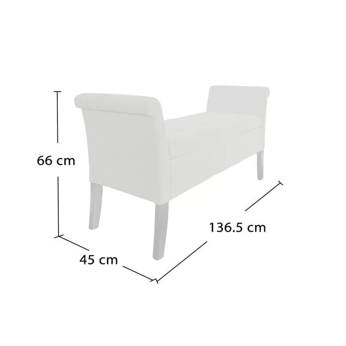 Laconia Upholstered Storage Bench - Ouch Cart