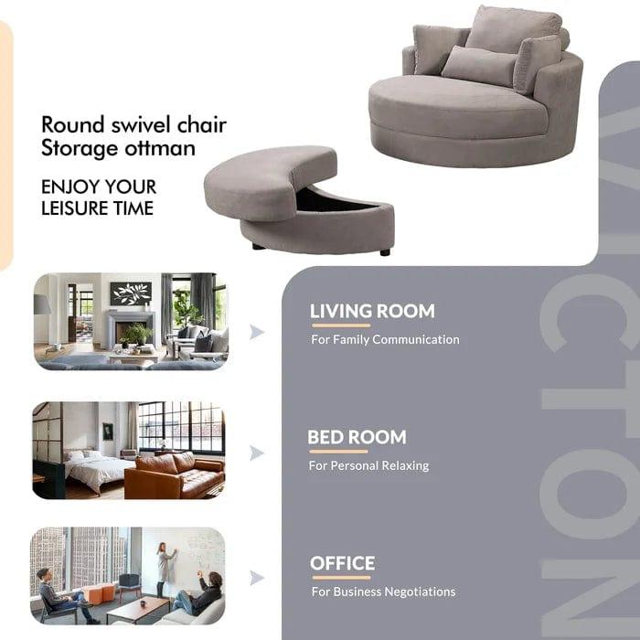 Leith-Hatfield 51'' Pillow Top Arm Sofa with Cushions - Ouch Cart