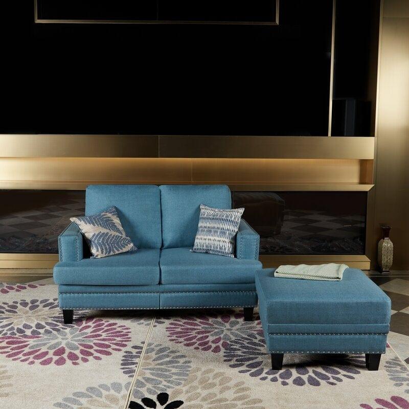 Square Arm Loveseat - Ouch Cart