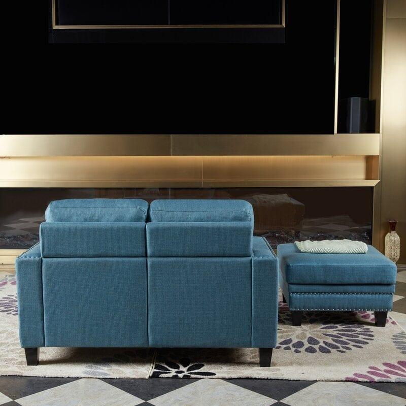 Square Arm Loveseat - Ouch Cart