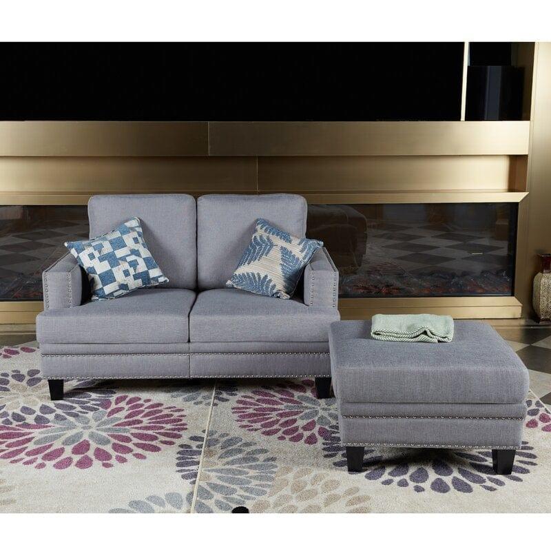 Square Arm Loveseat - Ouch Cart
