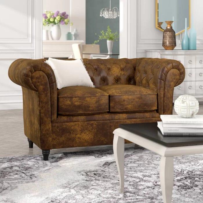Littlehampton Chesterfield Loveseat - Ouch Cart