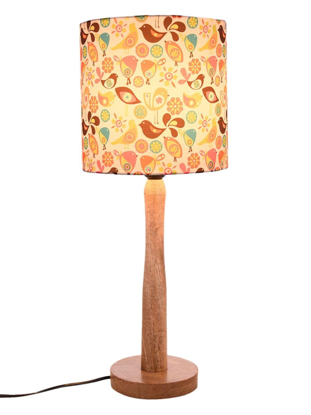 Colorful Birds Wooden Lamp - Ouch Cart
