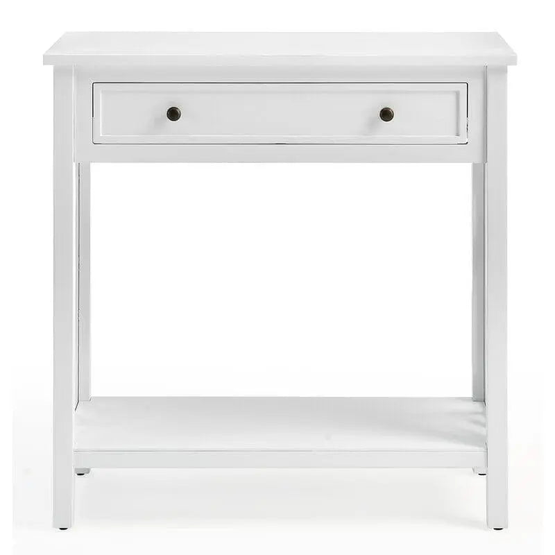 Single Shelf Rectangular shape Wooden Console Table with Drawer - Ouch Cart