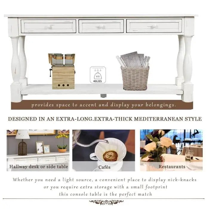 Markes ' Solid Wood Console Table - Ouch Cart