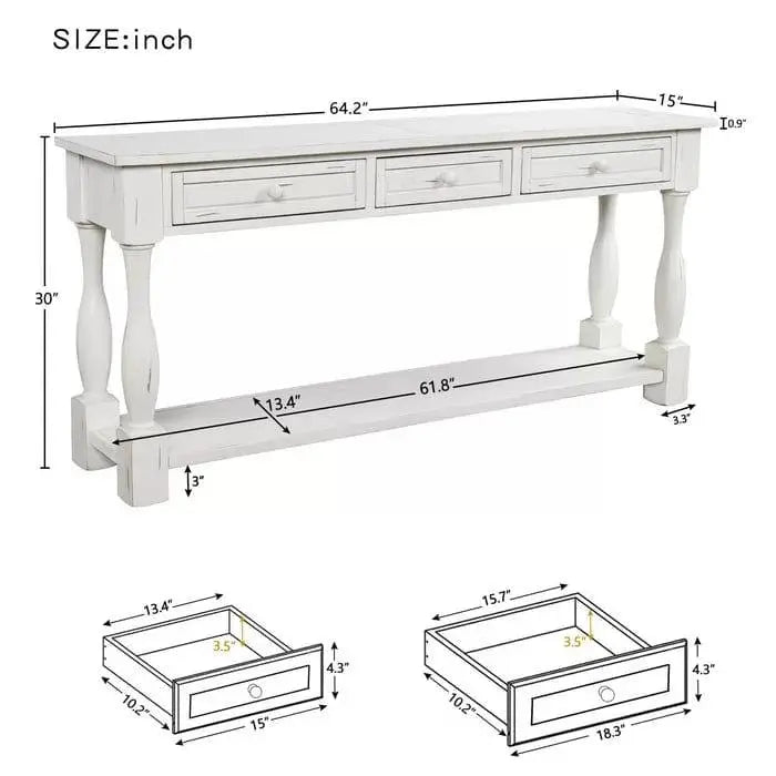Markes ' Solid Wood Console Table - Ouch Cart