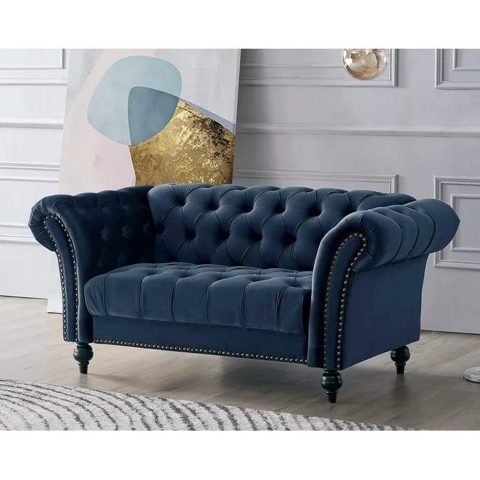 Mayfair Grey 2 Seater Chesterfield Sofa - Ouch Cart