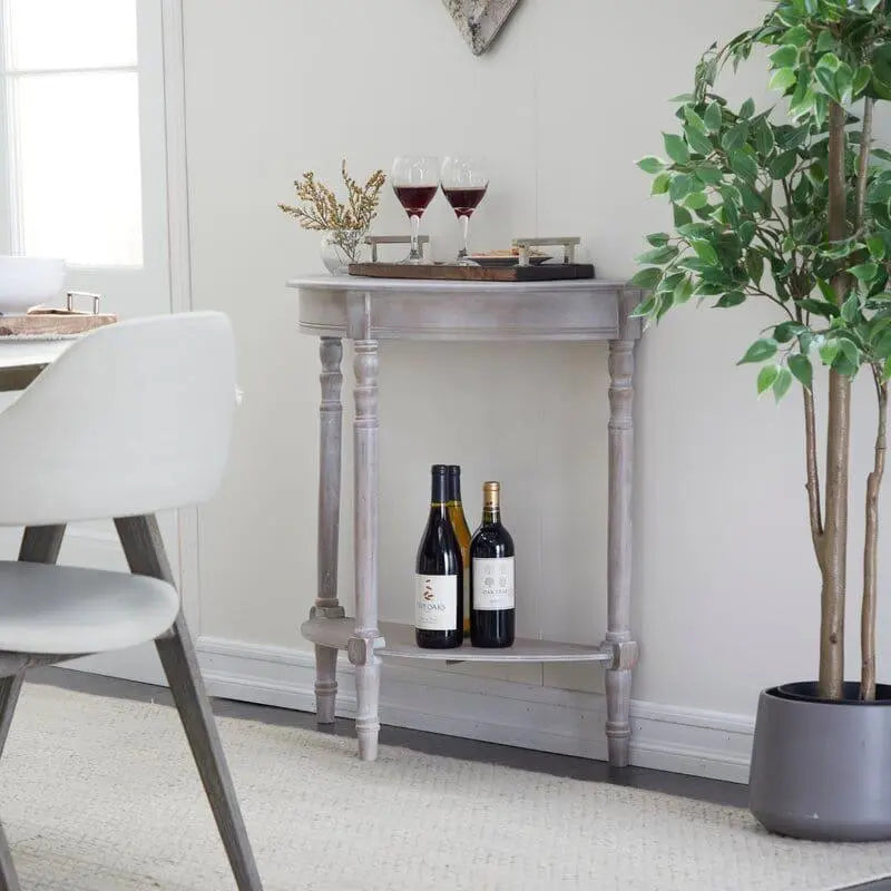 Half Moon shape Wooden Console Table - Ouch Cart