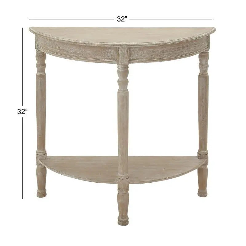 Half Moon shape Wooden Console Table - Ouch Cart