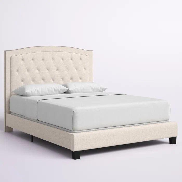 Milo Tufted Upholstered Low Profile Standard Bed - Ouch Cart