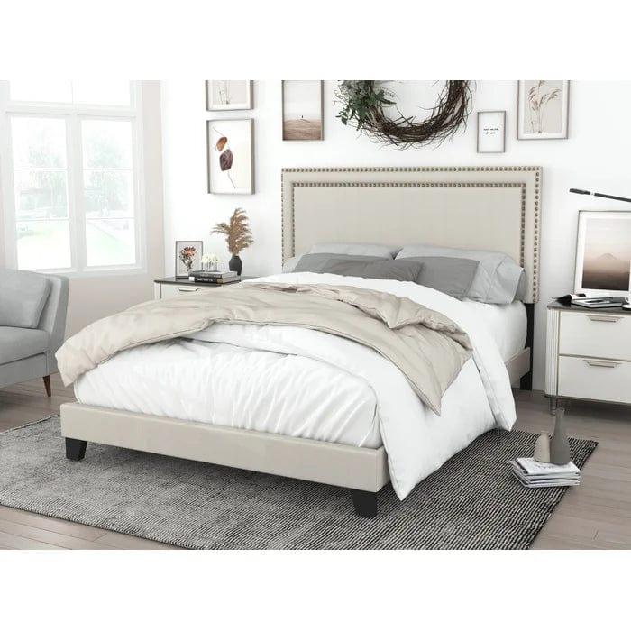 Misael Tufted Low Profile Standard Bed - Ouch Cart