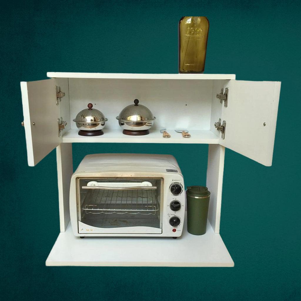 Microwave cabinet Cupboard Wall Hanging Organizer Kitchen Essentials By Miza - Ouch Cart