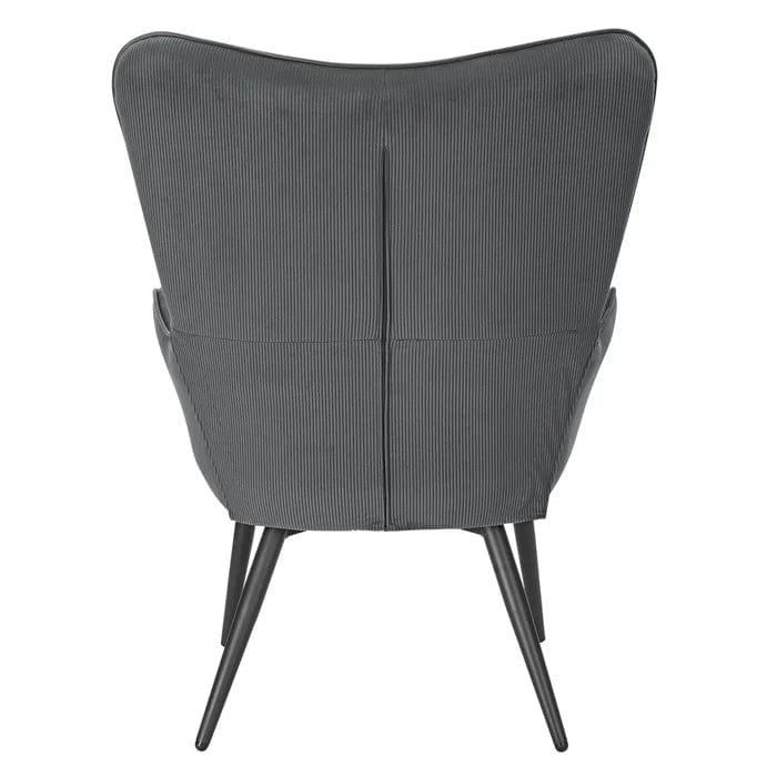 Penzance wing chair with footstool - Ouch Cart