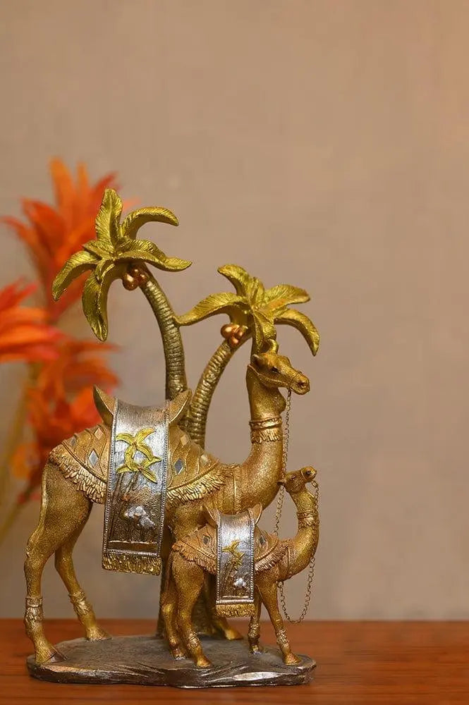 Metal Desinger Camel Showpiece for Home, Office, Table Decor - Ouch Cart