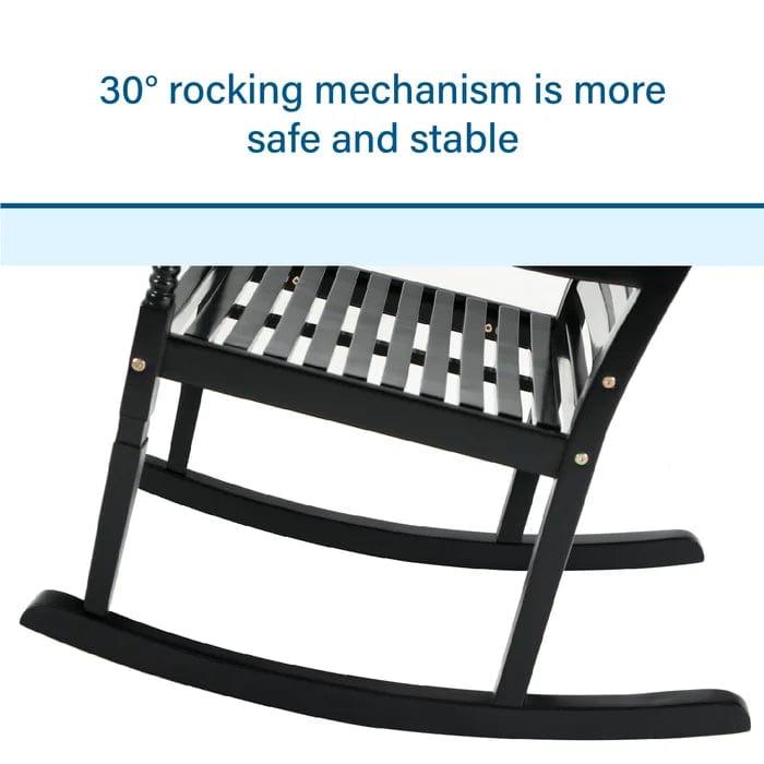 Outdoor Rocking Solid Wood Chair - Ouch Cart