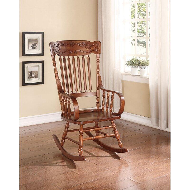 Wooden Rocking Chair, Wooden Rolling Chair, Wooden Easy Aaram Chair - Ouch Cart