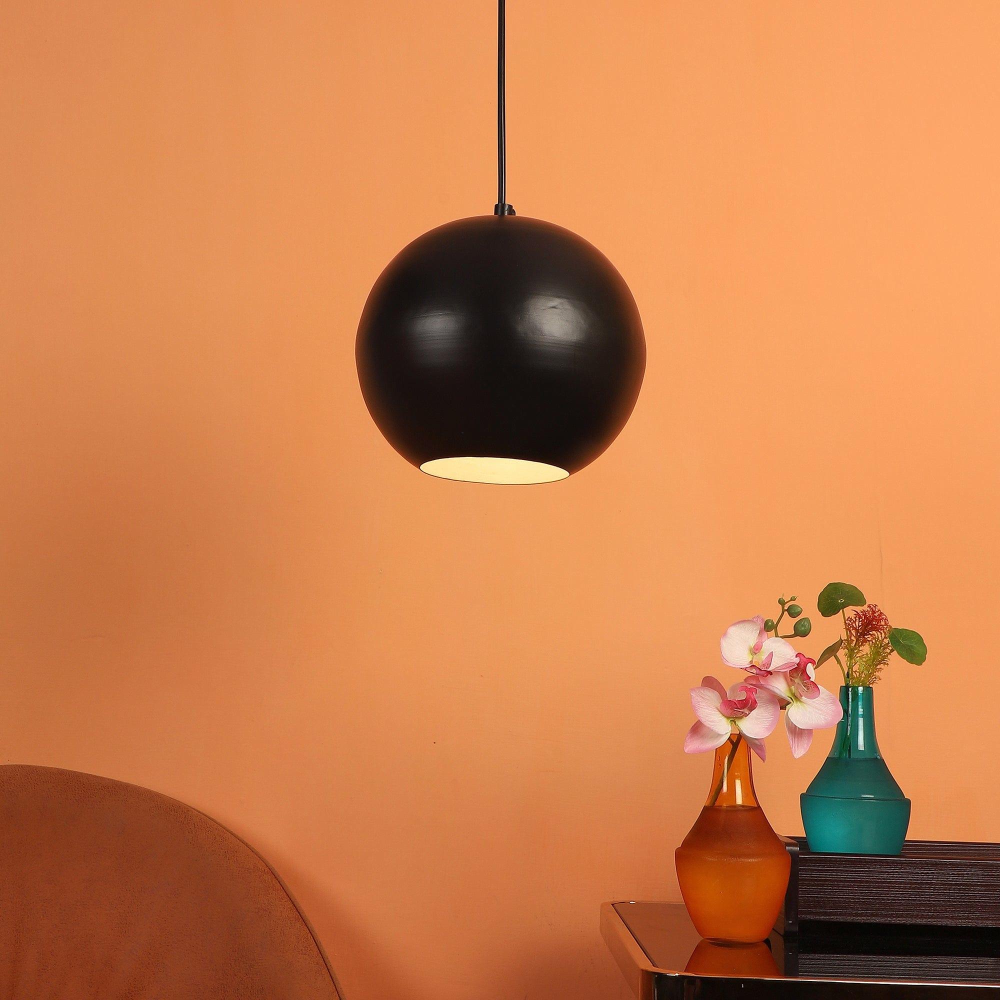 Iron Hanging Lights Black Finish - Ouch Cart