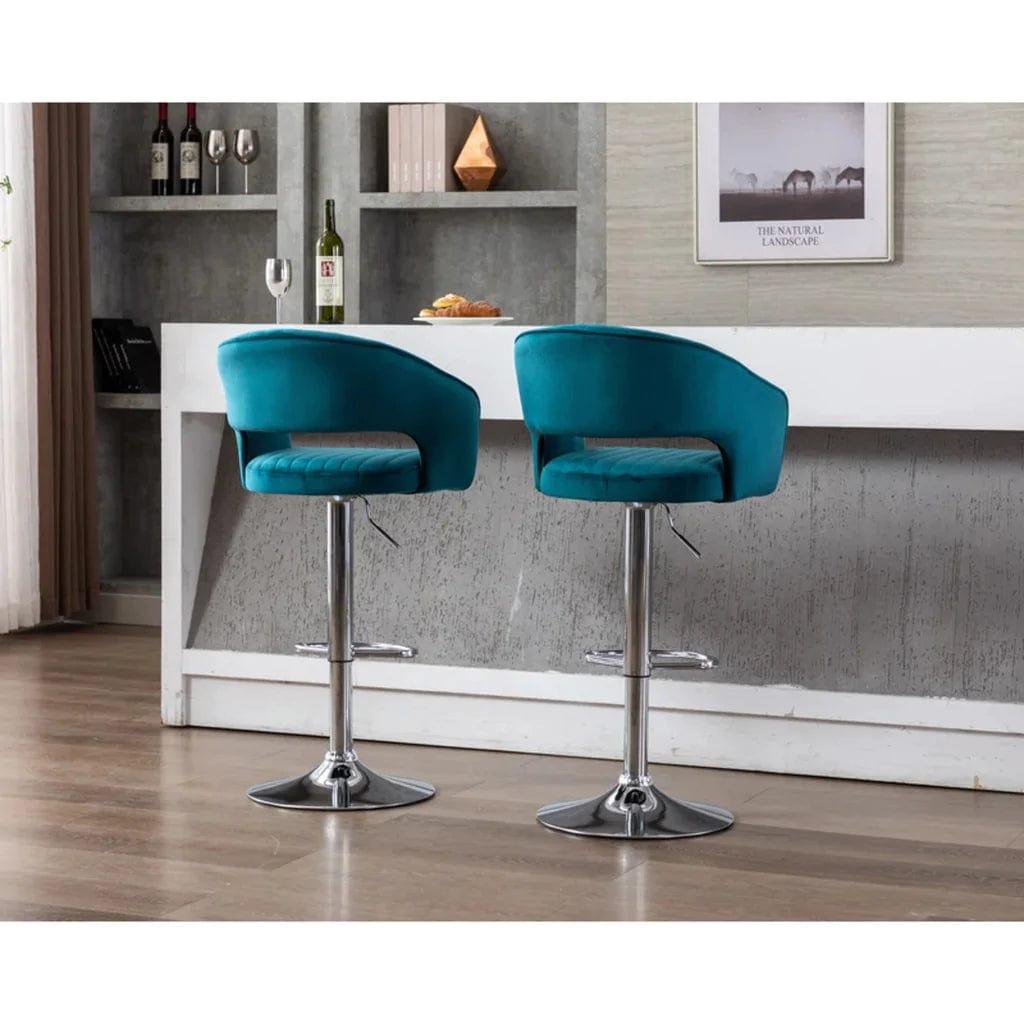 DEE SWIEL ADJUSTABLE BAR STOOL SET OF 2 - Ouch Cart